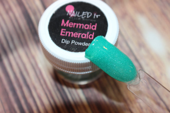 Mermaid Emerald Dip Powder