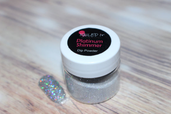 Platinum Shimmer Dip Powder