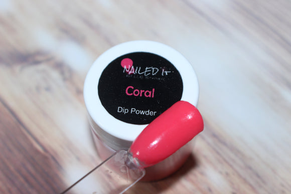 Coral Dip Powder